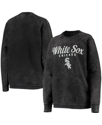 Women's Black Chicago White Sox Comfy Cord Pullover Sweatshirt