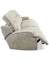 Sebaston -Pc. Fabric Sofa with Power Motion Recliners