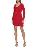 Guess Twist-Front Knit Dress