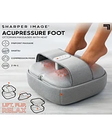 Sharper Image Acupressure Heated Foot Massage Ottoman