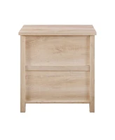 25" 3 Drawer Cup Handle Framed Nightstand
