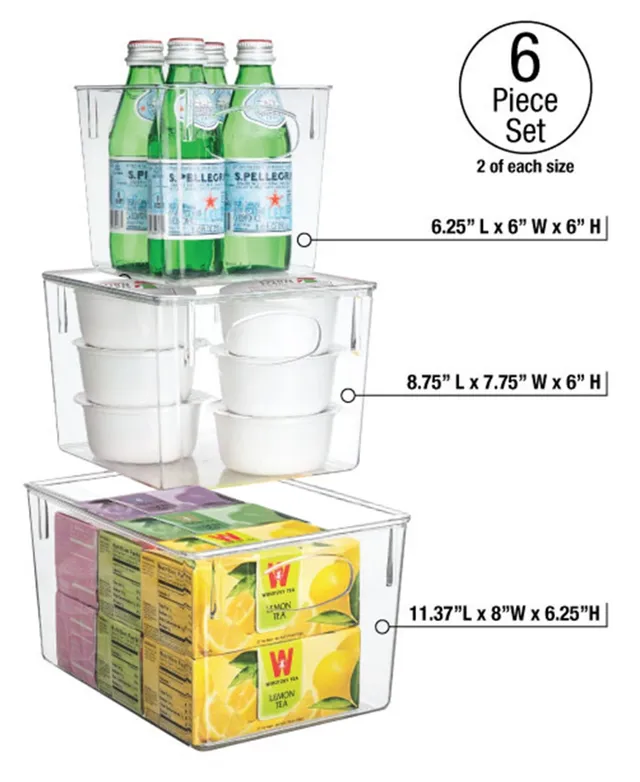 Sorbus 6 Piece Refrigerator and Freezer Organizer Bins - Macy's