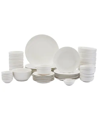 Inspiration by Denmark Round Coupe 42 Pc. Dinnerware Set, Service for 6