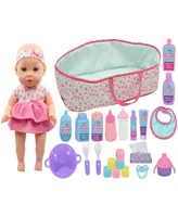 Cuddle Kids Baby Doll Carry Play Set, 27 Pieces