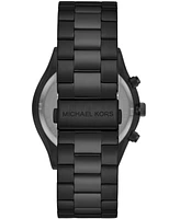 Michael Kors Men's Slim Runway Black Stainless Steel Bracelet Watch, 44mm