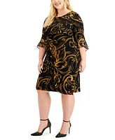 Connected Plus Side-Tab Dress