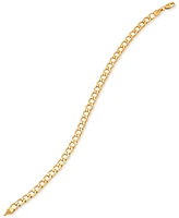 Italian Gold Cuban Link Chain Bracelet (5mm) in 10k Gold