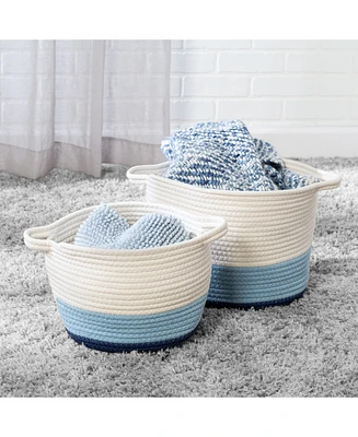 Honey Can Do Nesting Cotton Rope Storage Baskets, Set of 2