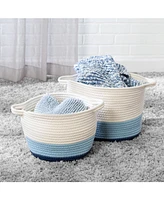 Honey Can Do Nesting Cotton Rope Storage Baskets, Set of 2