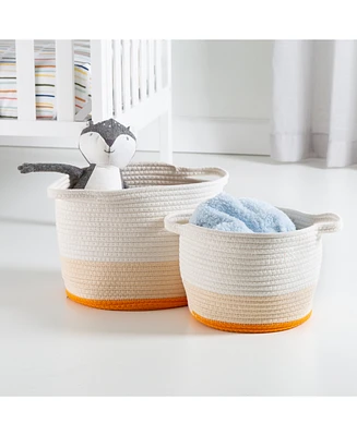 Honey Can Do Nesting Cotton Rope Storage Baskets, Set of 2
