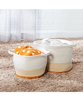 Honey Can Do Nesting Cotton Rope Storage Baskets, Set of 2