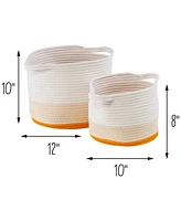 Honey Can Do Nesting Cotton Rope Storage Baskets, Set of 2