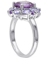 Amethyst (1-7/8 ct. t.w.) & Tanzanite (1 Sterling Silver