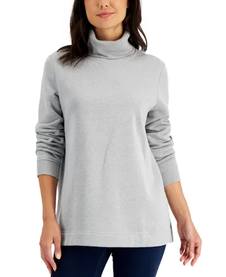 Karen Scott Cotton Turtleneck Sweater, Created For Macy's