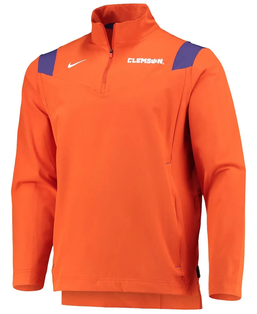 Men's Orange Clemson Tigers Coach Half-Zip Jacket