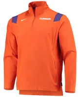 Men's Orange Clemson Tigers Coach Half-Zip Jacket