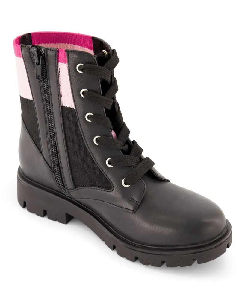 Dkny Little Girls Stassi Knit Moto Boots