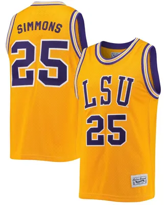 Original Retro Brand Men's Ben Simmons Lsu Tigers Commemorative Classic Basketball Jersey