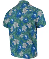 Men's Royal Kentucky Wildcats Floral Button-Up Shirt