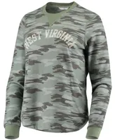 Women's Camo West Virginia Mountaineers Comfy Pullover Sweatshirt