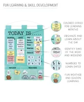 The Peanutshell Toddler Children's Learning Calendar, Teal