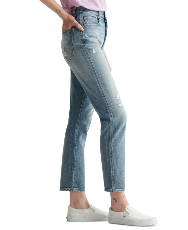 Lucky Brand Women's Drew High-Rise Tapered-Leg Mom Jeans