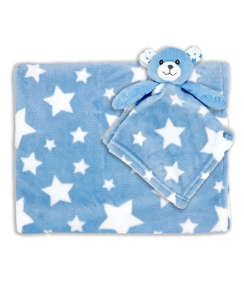 Baby Boys and Girls Bear Nunu and Blanket, 2 Piece Set