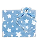 Baby Boys and Girls Bear Nunu and Blanket, 2 Piece Set