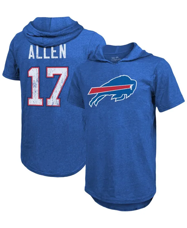 Men's Fanatics Branded Josh Allen Royal Buffalo Bills Big & Tall Fleece Name & Number Pullover Hoodie