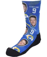 Youth Boys and Girls Matthew Stafford Los Angeles Rams Football Guy Multi Crew Socks