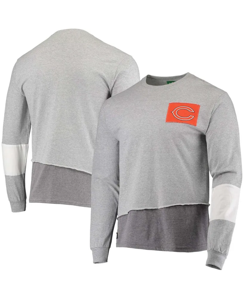 Men's Nike Heathered Gray Chicago Bears Primary Logo T-Shirt