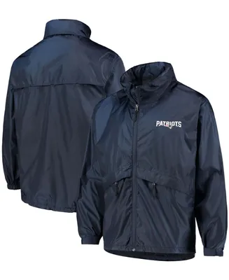 Men's Dunbrooke Navy New England Patriots Circle Sportsman Waterproof Packable Full-Zip Jacket