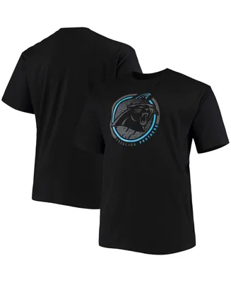 Men's Big and Tall Black Carolina Panthers Color Pop T-shirt