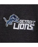 Men's Charcoal Detroit Lions Maverick Thermal Henley Long Sleeve T-shirt