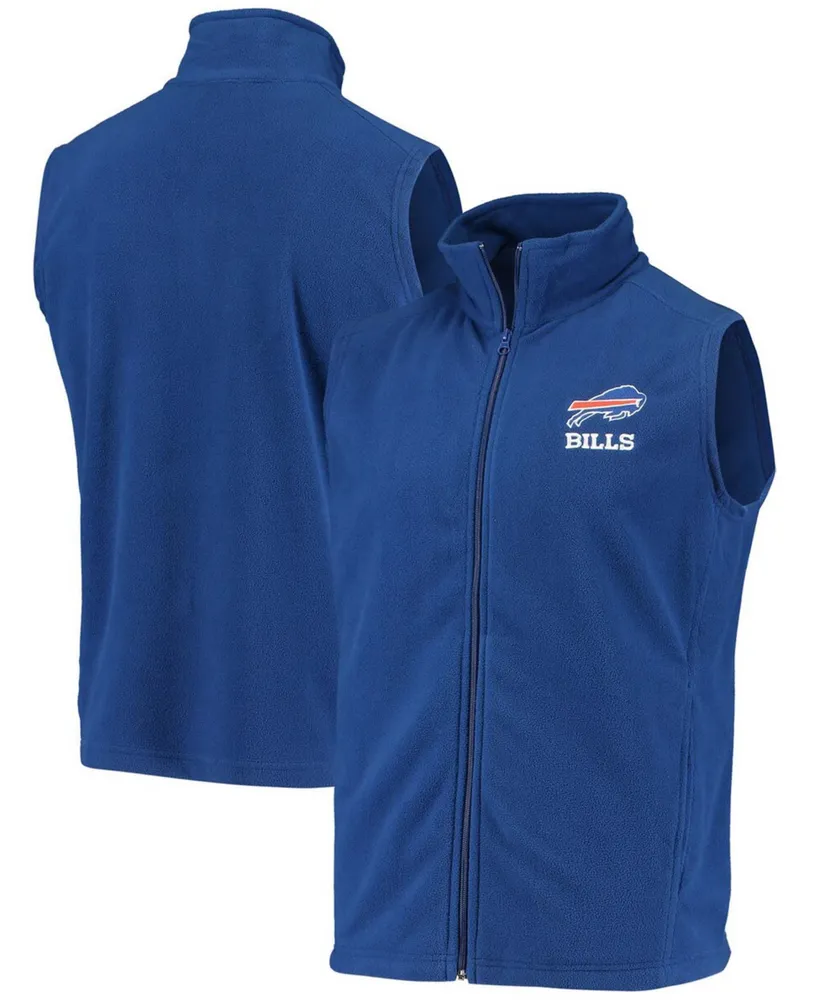 Men's Royal Buffalo Bills Houston Fleece Full-Zip Vest