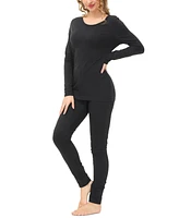 Women's Knit Long Sleeve Scoop Neck with the Legging Set