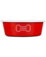 Le Creuset 6 Cup Enamel on Steel Pet Bowl with Skid Resistant Base