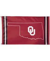 Multi Oklahoma Sooners 3' x 5' Deluxe State Shape Design Single-Sided Flag