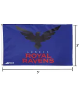 Multi London Royal Ravens 3' x 5' Single-Sided Deluxe Flag