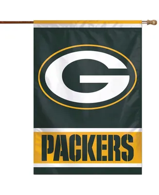 Multi Green Bay Packers 28" x 40" Primary Logo Single-Sided Vertical Banner