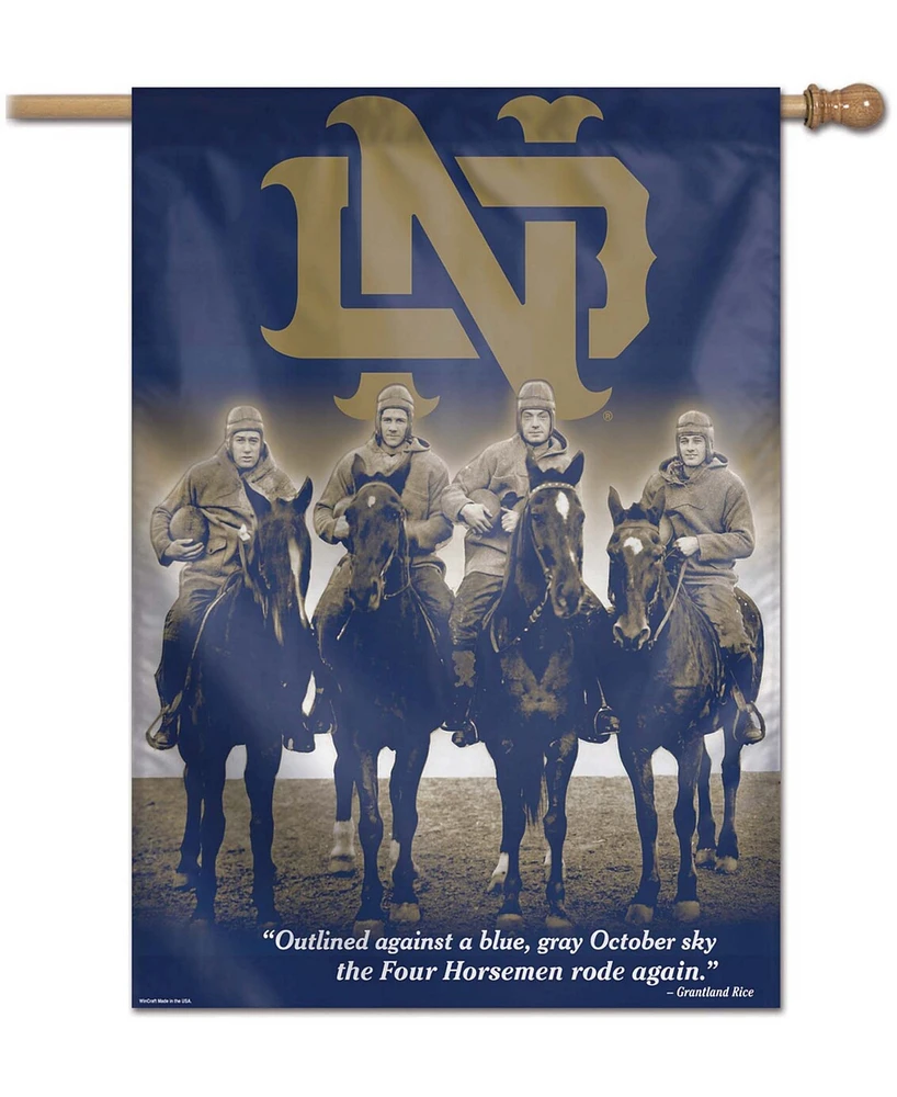 Multi Notre Dame Fighting Irish 28" x 40" Four Horsemen Single-Sided Vertical Banner