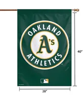 Multi Oakland Athletics 28" x 40" Circle Logo House Flag