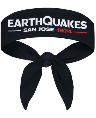 Black San Jose Earthquakes Tie-Back Headband