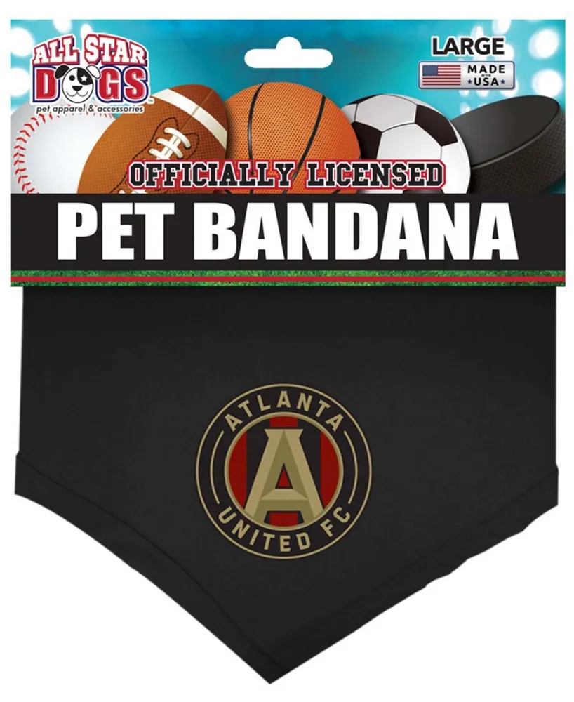 Black Atlanta United Fc Pet Bandana