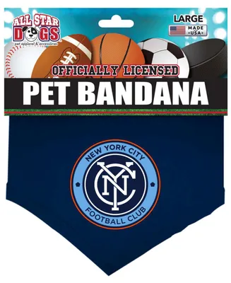 Navy New York City Fc Pet Bandana