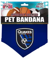 Blue San Jose Earthquakes Pet Bandana