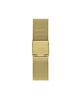 Guess Women's Gold-Tone Stainless Steel Mesh Bracelet Watch 32mm