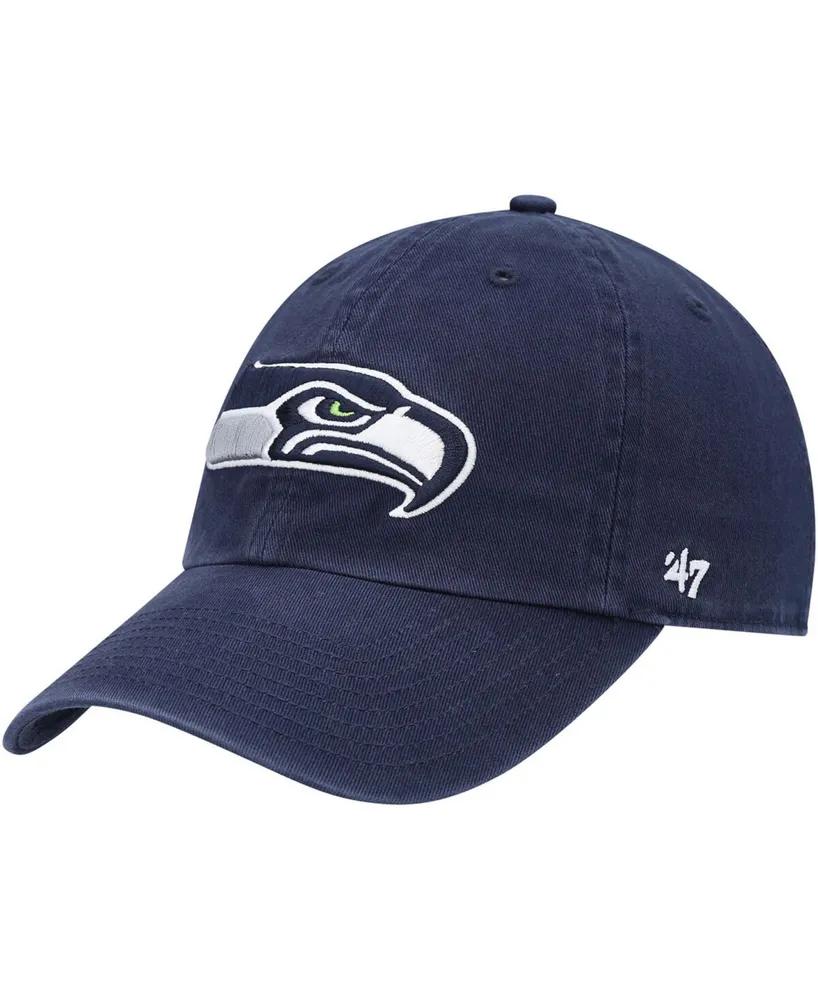 New Era Men's Graphite Seattle Seahawks Logo Whiz Redux Cuffed Knit Hat