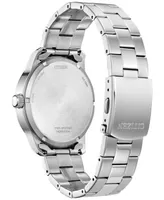 Citizen Men's Eco Drive Classic Stainless Steel Bracelet Watch 42mm, Created for Macy's - Silver