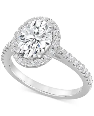 Badgley Mischka Certified Lab Grown Diamond Halo Engagement Ring (2-1/2 ct. t.w.) in 14k Gold